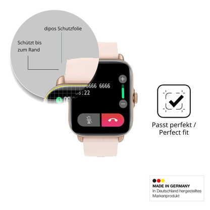Schutzfolie mit optimaler Passform, zur Verwendung mit Hüllen geeignet