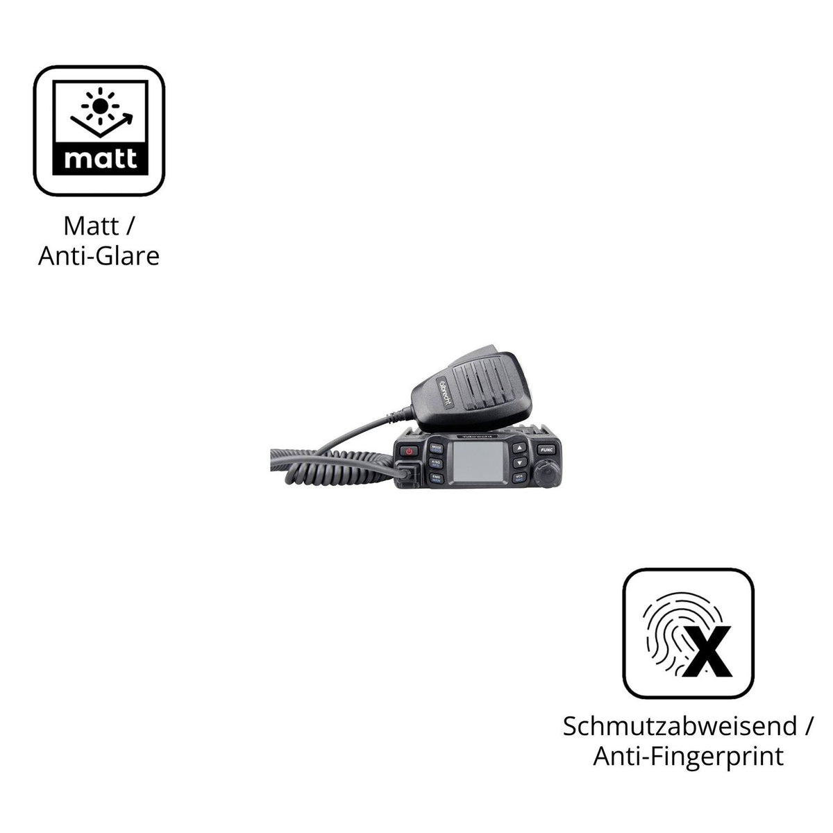 2x Screen Protector for Albrecht AE 5900 Mini Protection Anti Glare dipos