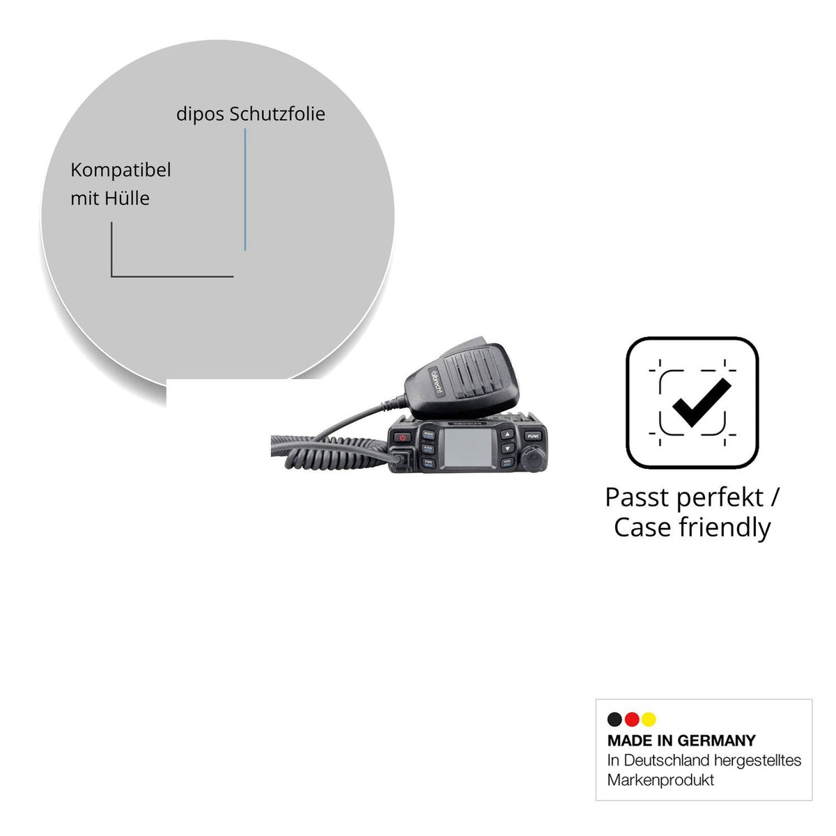 2x Screen Protector for Albrecht AE 5900 Mini Protection Anti Glare dipos