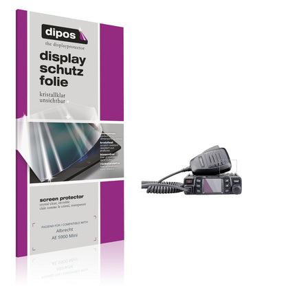 2x Screen Protector for Albrecht AE 5900 Mini Protection Crystal Clear dipos