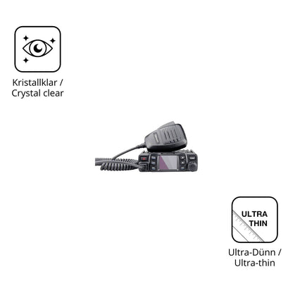 2x Screen Protector for Albrecht AE 5900 Mini Protection Crystal Clear dipos
