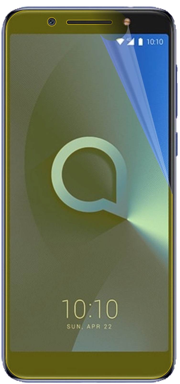 dipos Displayschutz für Alcatel 3X, transparente Oberfläche, geringe Dicke und perfekte Passform