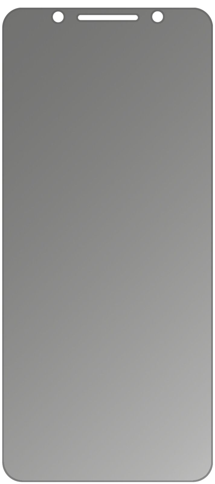 dipos Displayschutz für Alcatel 3X, mattierte Oberfläche, Blickschutzfilter und perfekter Passform