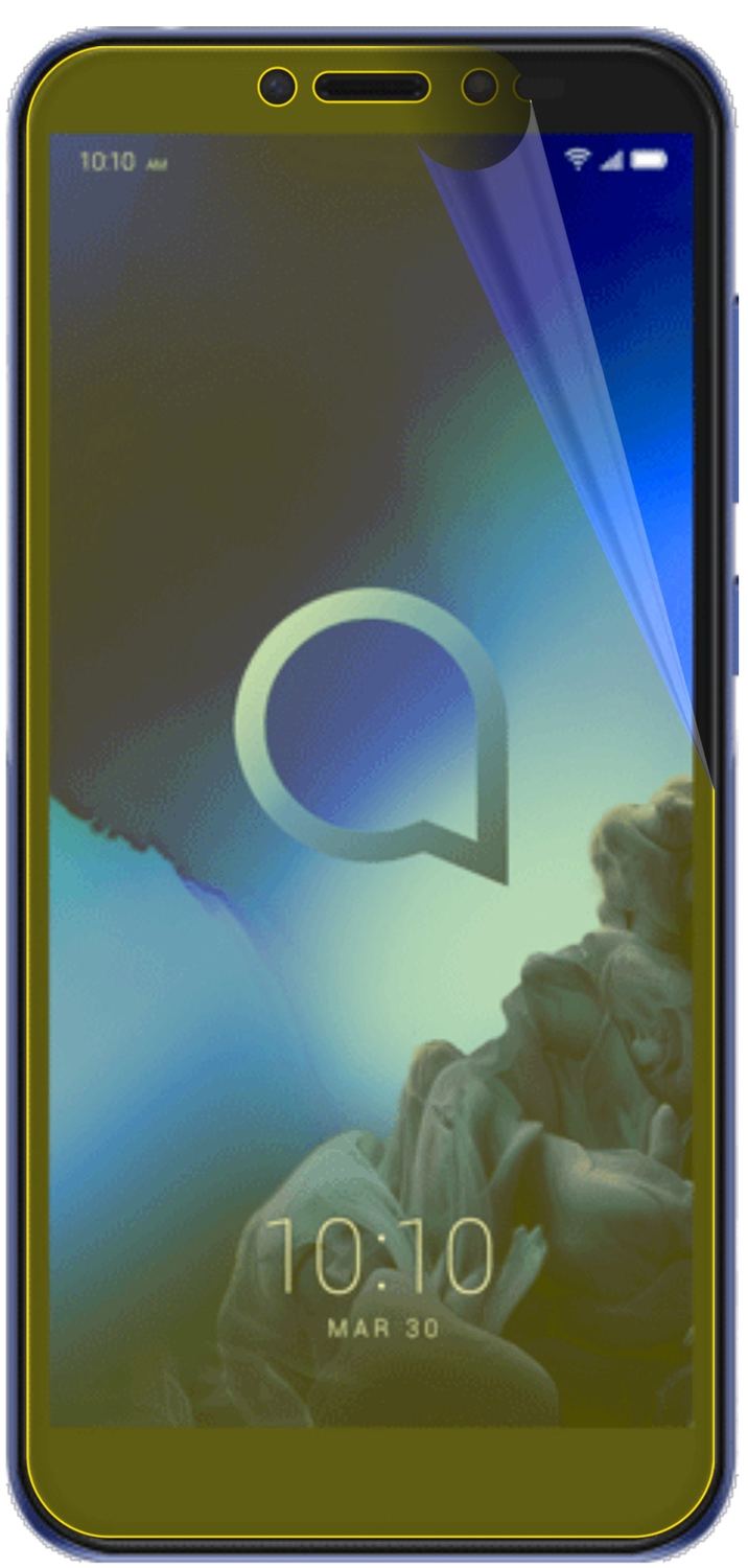 3x Screen Protector for Alcatel 1S Protective Film covers 100% dipos Flex