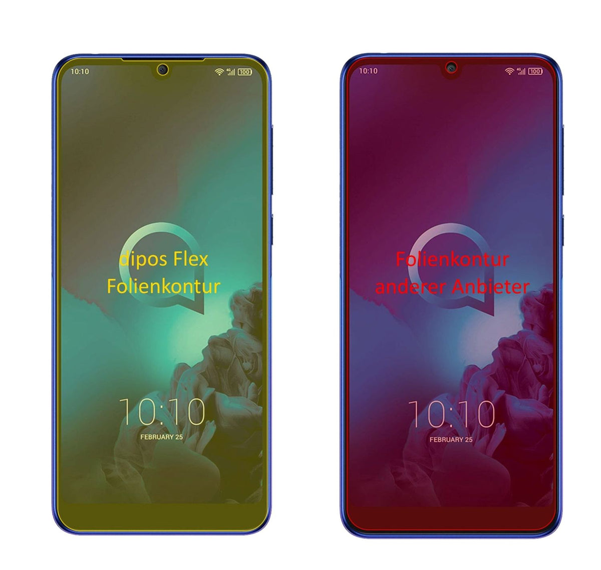 dipos FLEX 2x Clear Screen Protector for Alcatel 3 (2019)