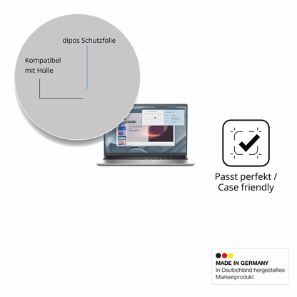 Schutzfolie mit optimaler Passform, zur Verwendung mit Hüllen geeignet