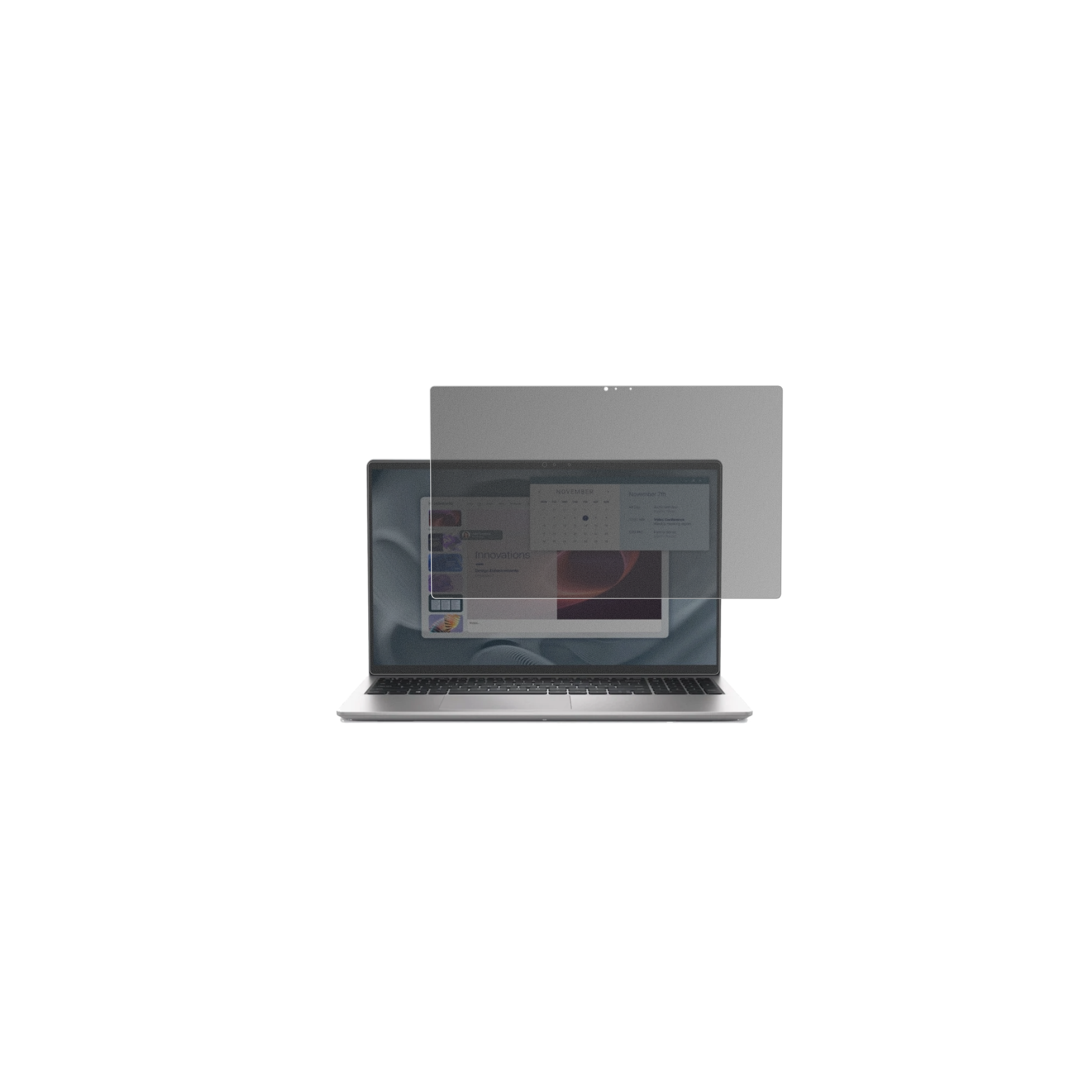 AlienwarePro 15 Essential PV15250 mit aufgebrachtem dipos Displayschutz, der seitliche Einblicke blockiert
