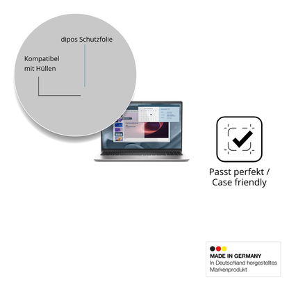 Schutzfolie mit optimaler Passform, zur Verwendung mit Hüllen geeignet