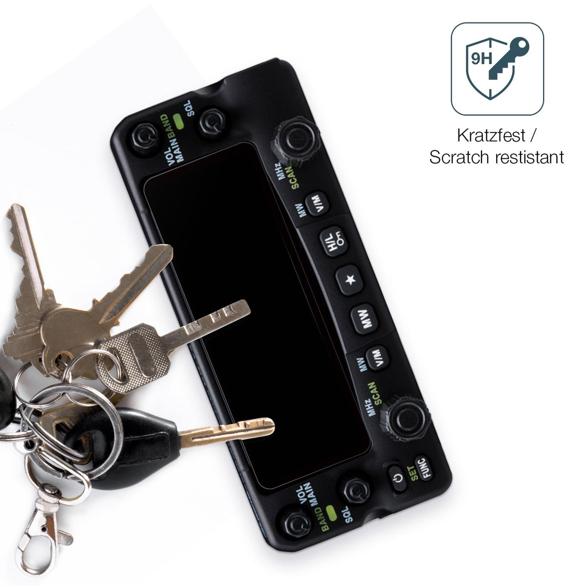 dipos Displayschutz für Alinco DR-735-E, mattierte Oberfläche, robuste Festigkeit und perfekte Passform