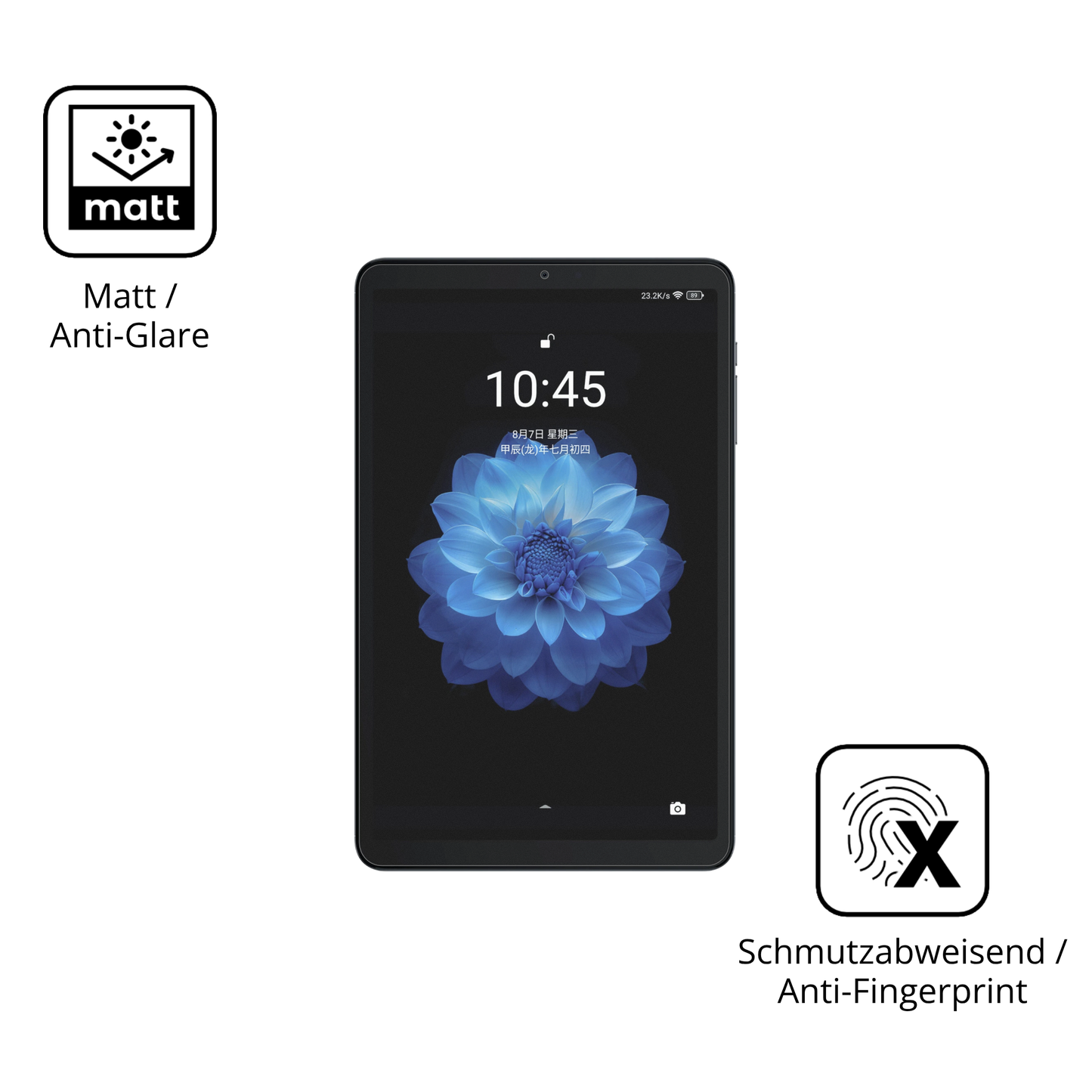 Dünne und entspiegelnde Folie passend zugeschnitten für alldocubeiplay 60 mini