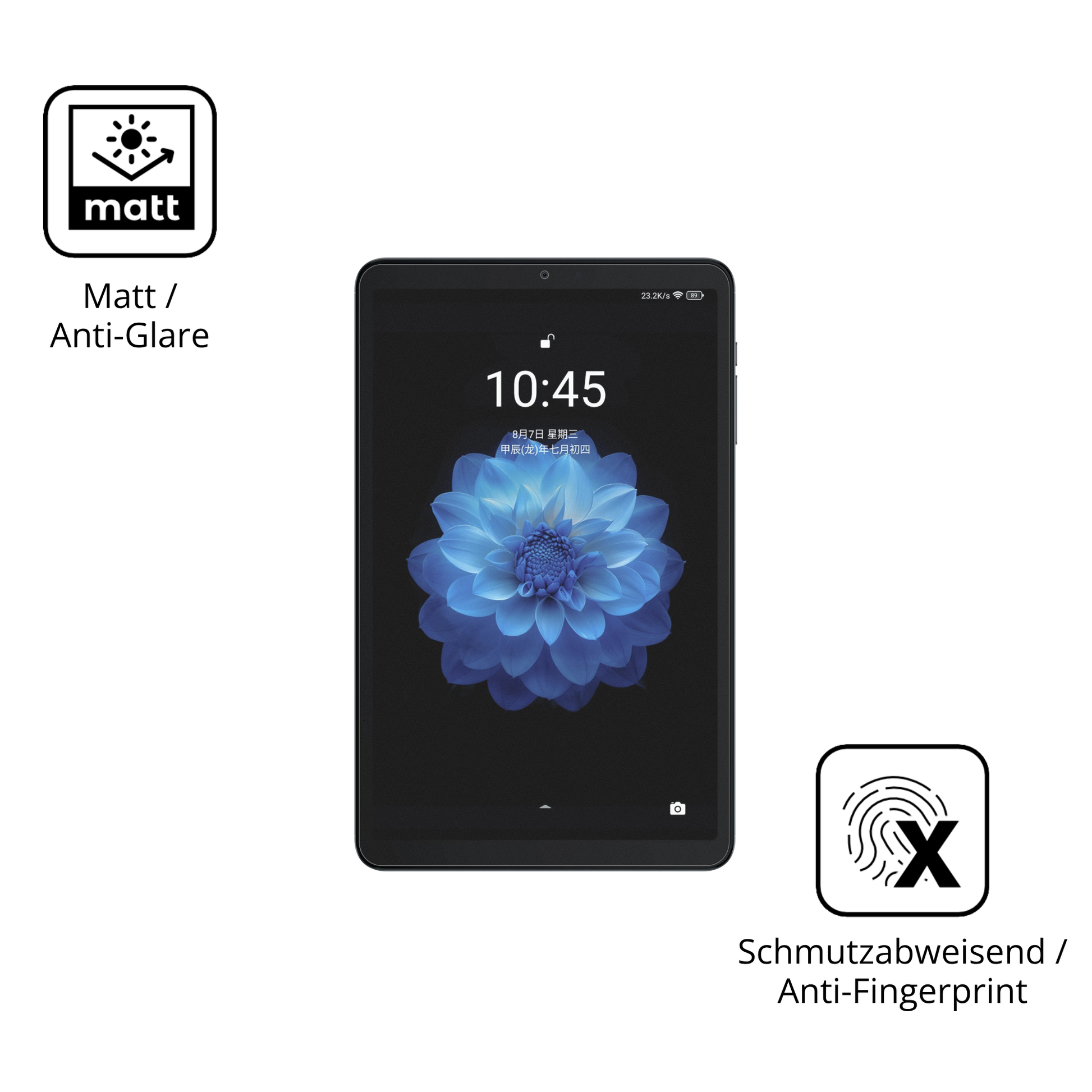 Dünne und entspiegelnde Folie passend zugeschnitten für alldocubeiplay 60 mini