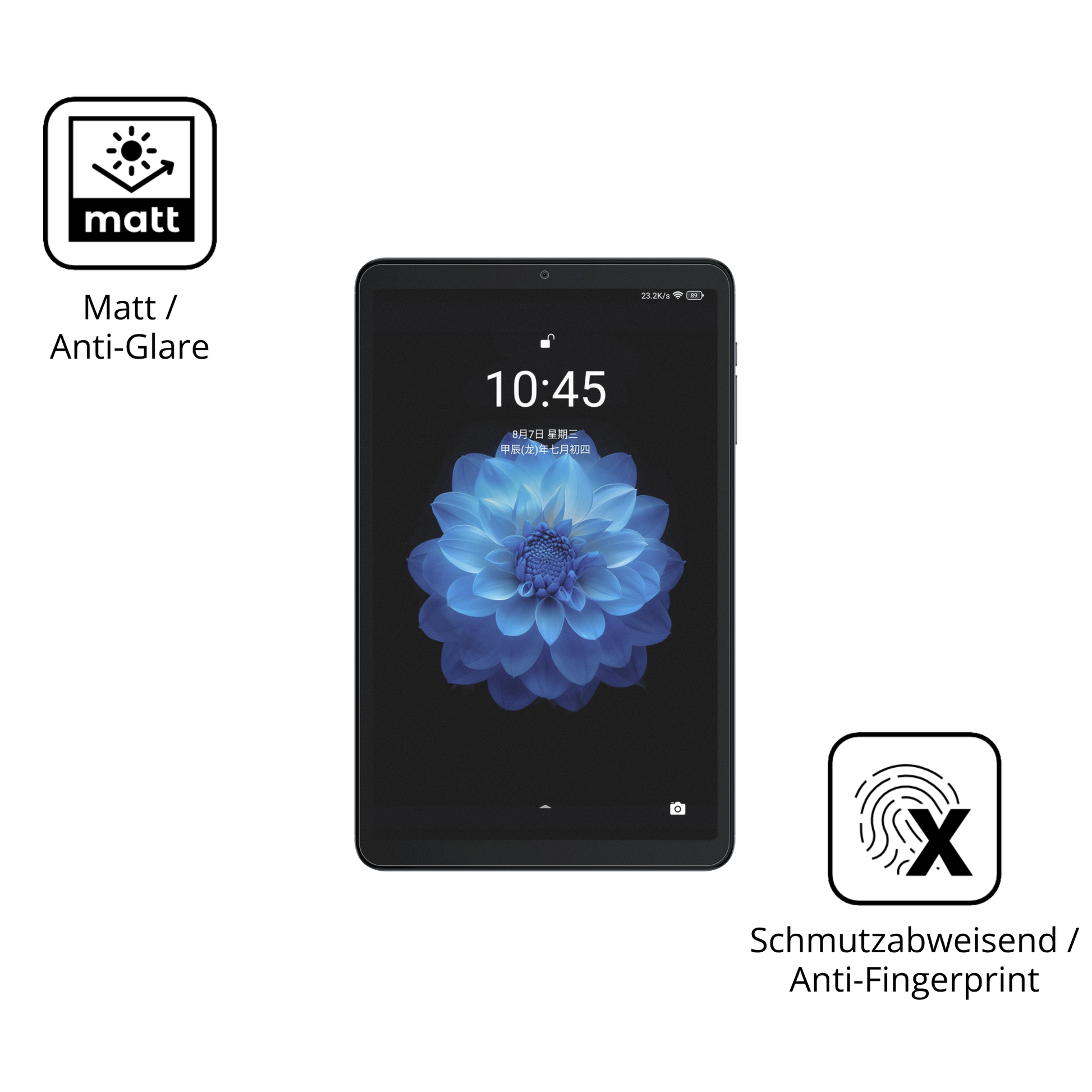 9H Hartbeschichtete, flexible Folie passend zugeschnitten für alldocubeiplay 60 mini