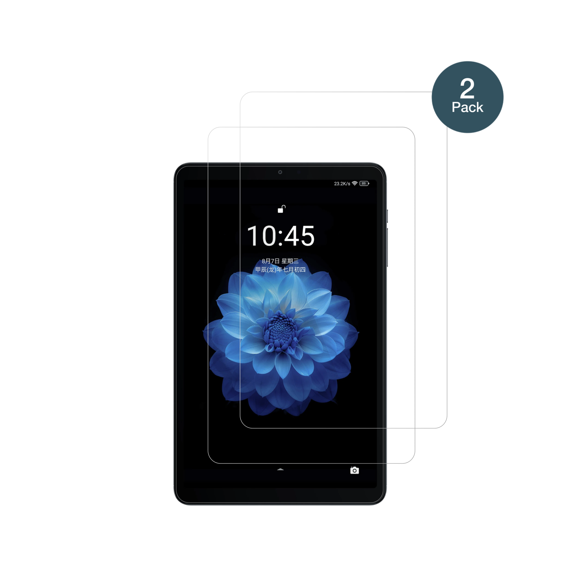 alldocubeiplay 60 mini mit aufgebrachter dipos Flex Schutzfolie, glasklare Darstellung ohne Einschränkungen