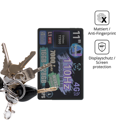 dipos Displayschutz für alldocubeiplay 70e, mattierte Oberfläche, Blickschutzfilter und perfekter Passform