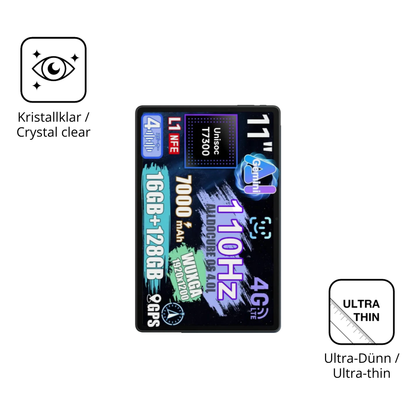 Dünne und klare Folie passend zugeschnitten für alldocubeiplay 70e