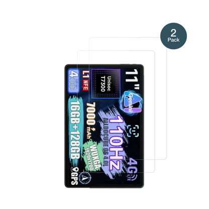 alldocubeiplay 70e mit aufgebrachter dipos Flex Schutzfolie, glasklare Darstellung ohne Einschränkungen