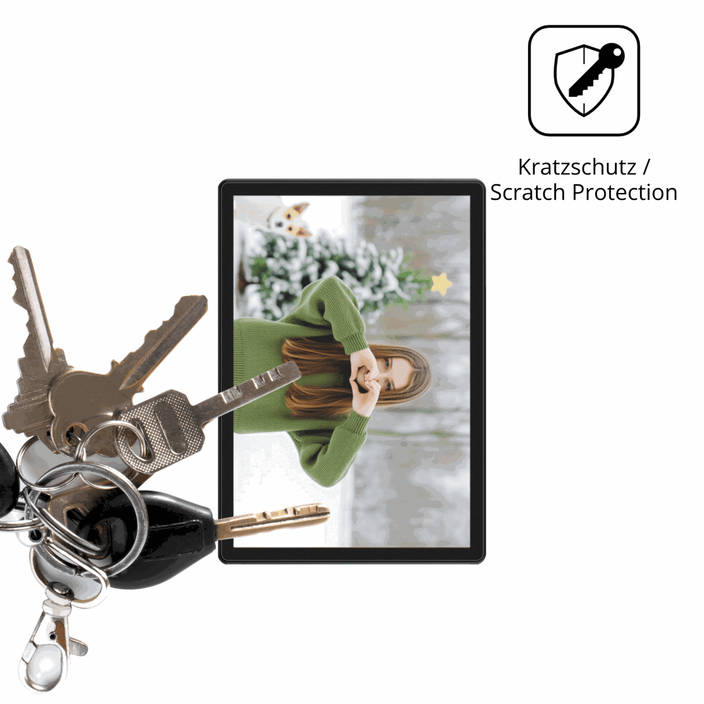 Schutz gegen Kratzer auf dem Alldocube iPlay 70 SE Glas durch Schlüssel oder Ähnliches