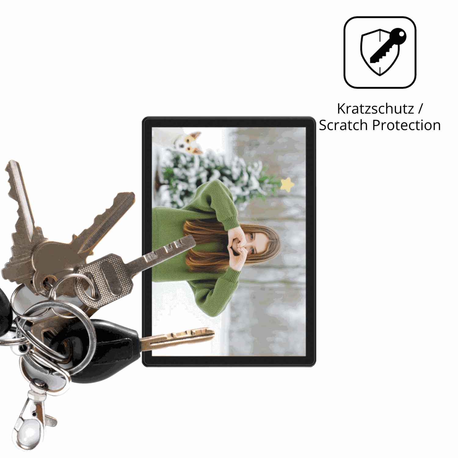Schutz gegen Kratzer auf dem Alldocube iPlay 70 SE Glas durch Schlüssel oder Ähnliches
