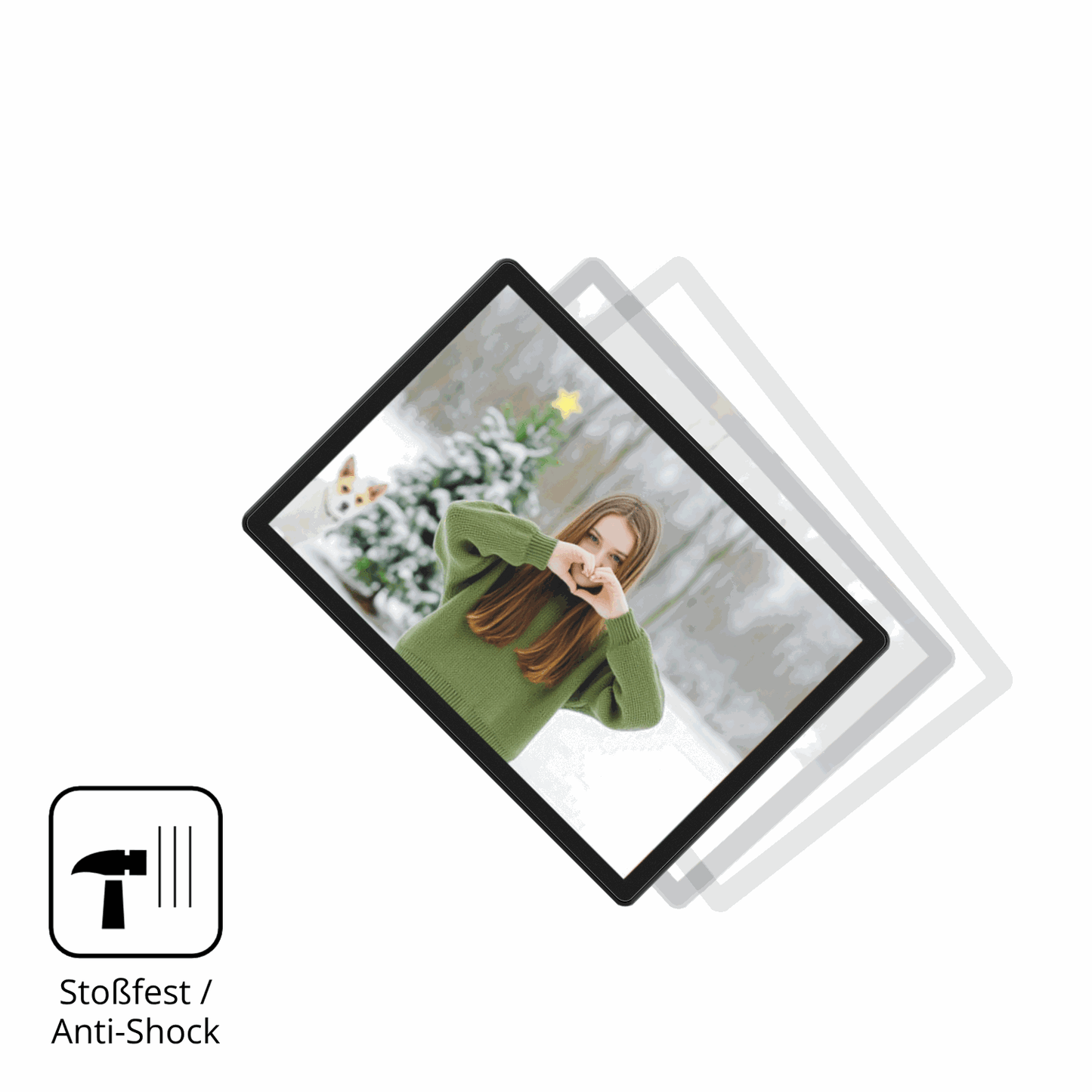 Schutz gegen Kratzer auf dem Alldocube iPlay 70 SE Glas durch Schlüssel, Stöße gegen die Tischkante oder Stürze