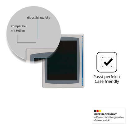 Schutzfolie mit optimaler Passform, zur Verwendung mit Hüllen geeignet