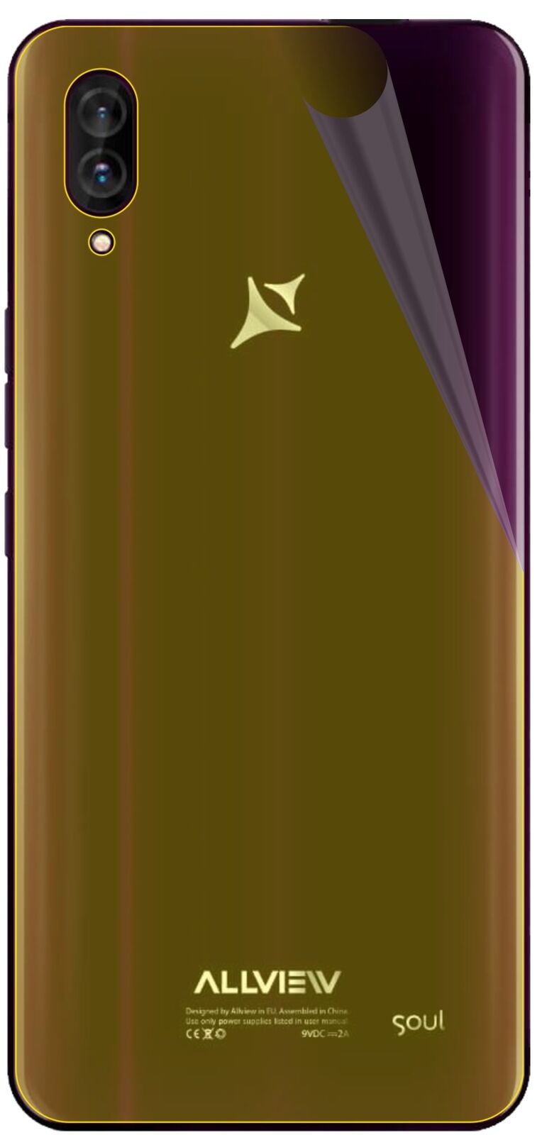 dipos Displayschutz für Allview Soul X6 Xtreme Rückseite, transparente Oberfläche, geringe Dicke und perfekte Passform