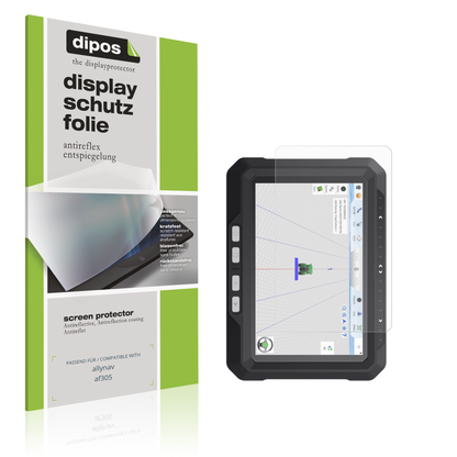 Matte Displayschutzfolie von dipos passend für Allynav AF305, präziser Zuschnitt und blasenfrei montiert