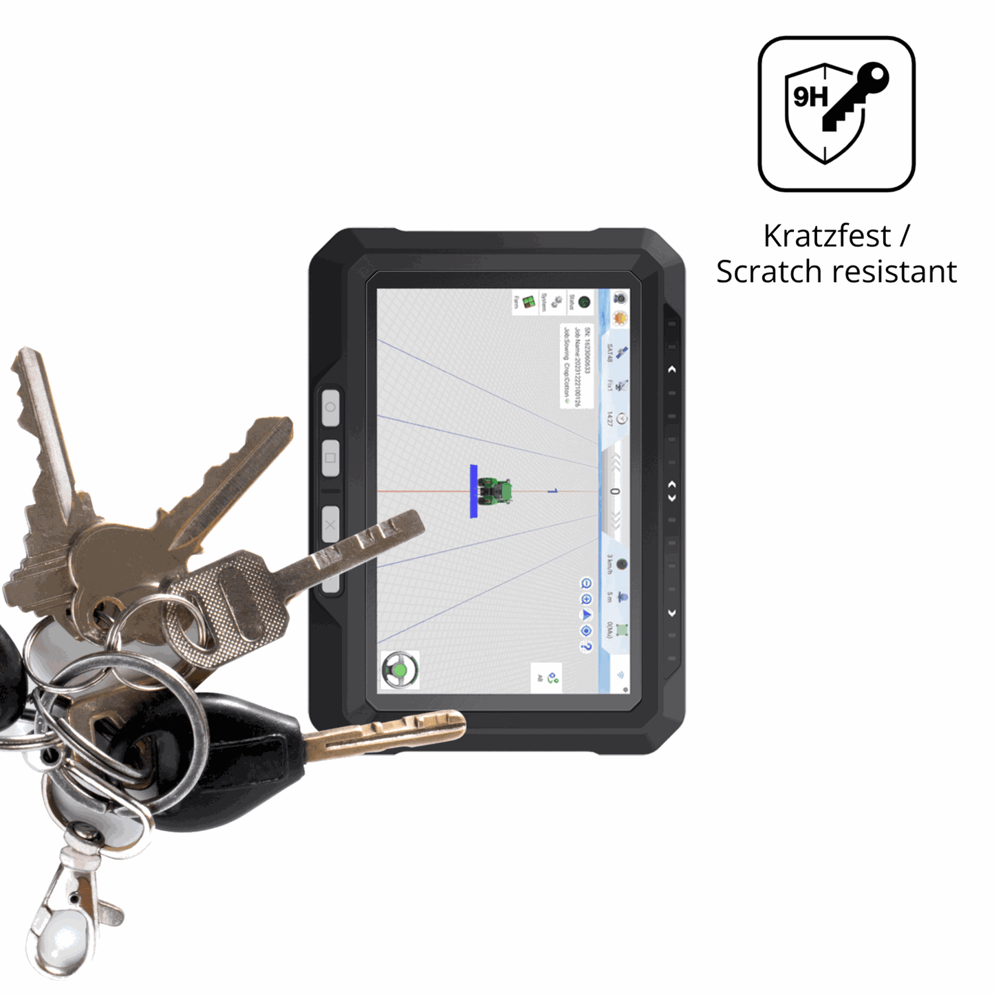 dipos Displayschutz für Allynav AF305, mattierte Oberfläche, robuste Festigkeit und perfekte Passform