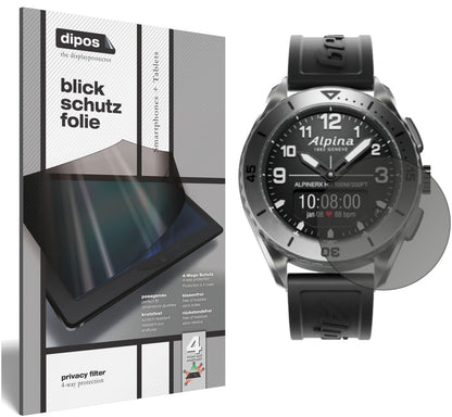 Blickschutzfolie von dipos passend für Alpina AlpinerX Alive, präziser Zuschnitt und blasenfrei montiert