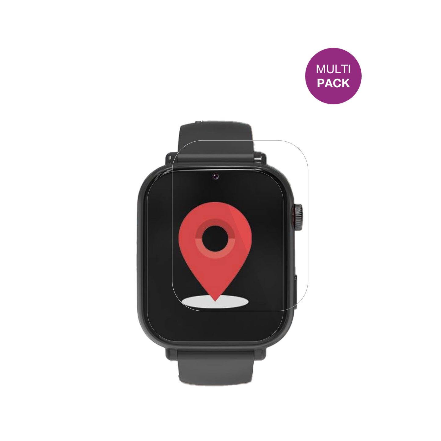 AlutoriaA22 1.57 Zoll Smartwatch mit aufgebrachter dipos Displayschutzfolie, glasklare Darstellung ohne Einschränkungen