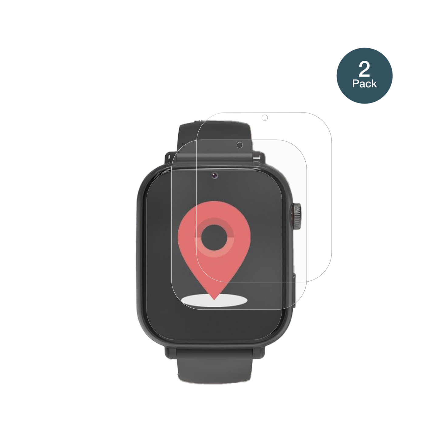AlutoriaA22 1.57 Zoll Smartwatch mit aufgebrachter dipos Panzerfolie, die lästige Fingerabdrücke minimiert