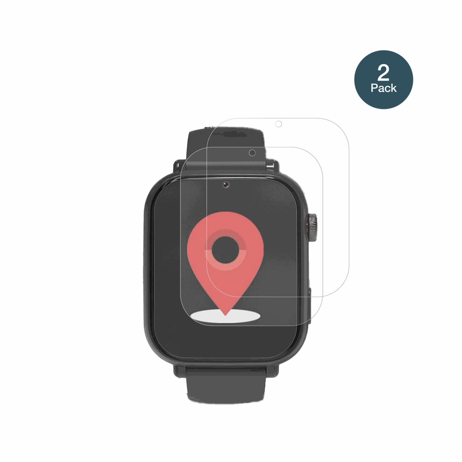 AlutoriaA22 1.57 Zoll Smartwatch mit aufgebrachter dipos Panzerfolie, die lästige Fingerabdrücke minimiert