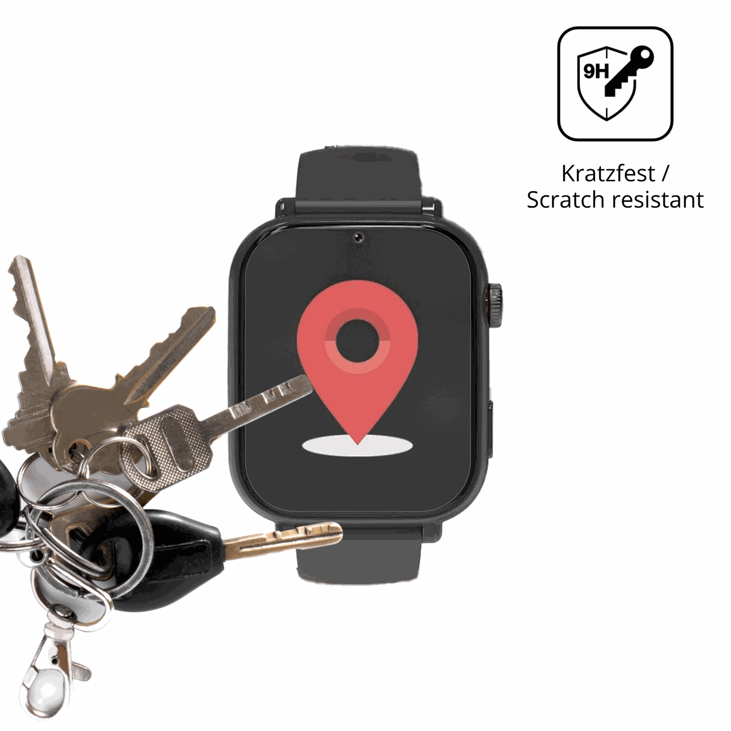 dipos Displayschutz für Alutoria A22 1.57 Zoll Smartwatch, mattierte Oberfläche, robuste Festigkeit und perfekte Passform