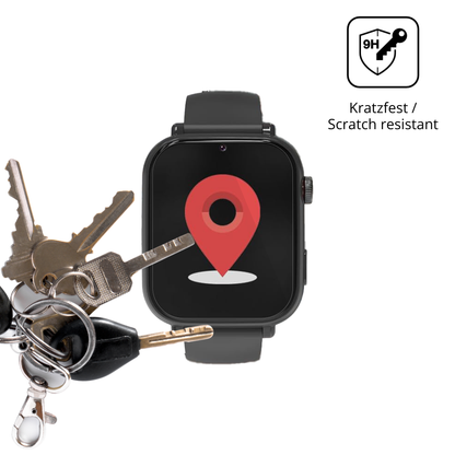 dipos Displayschutz für Alutoria A22 1.57 Zoll Smartwatch, transparente Oberfläche, perfekte Passform auch für die Rundungen