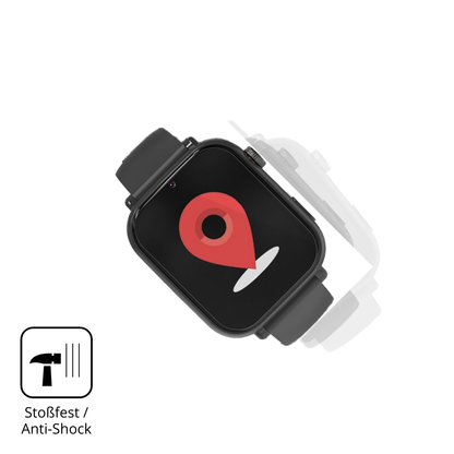 Schutz gegen Kratzer auf dem Alutoria A22 1.57 Zoll Smartwatch Glas durch Schlüssel, Stöße gegen die Tischkante oder Stürze