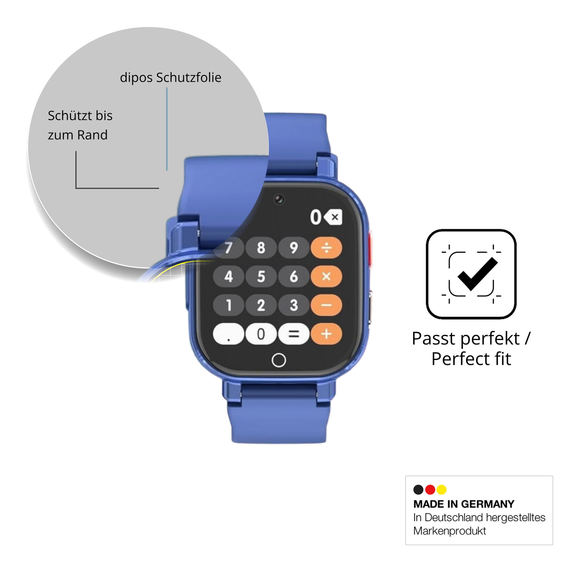 Besonders flexibler Displayschutz mit Anti-Shock-Schicht im Materialmix
