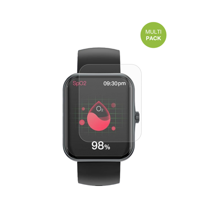 AlutoriaS80K 1.83 Zoll Smartwatch mit aufgebrachter dipos Displayschutzfolie, die lästige Fingerabdrücke minimiert