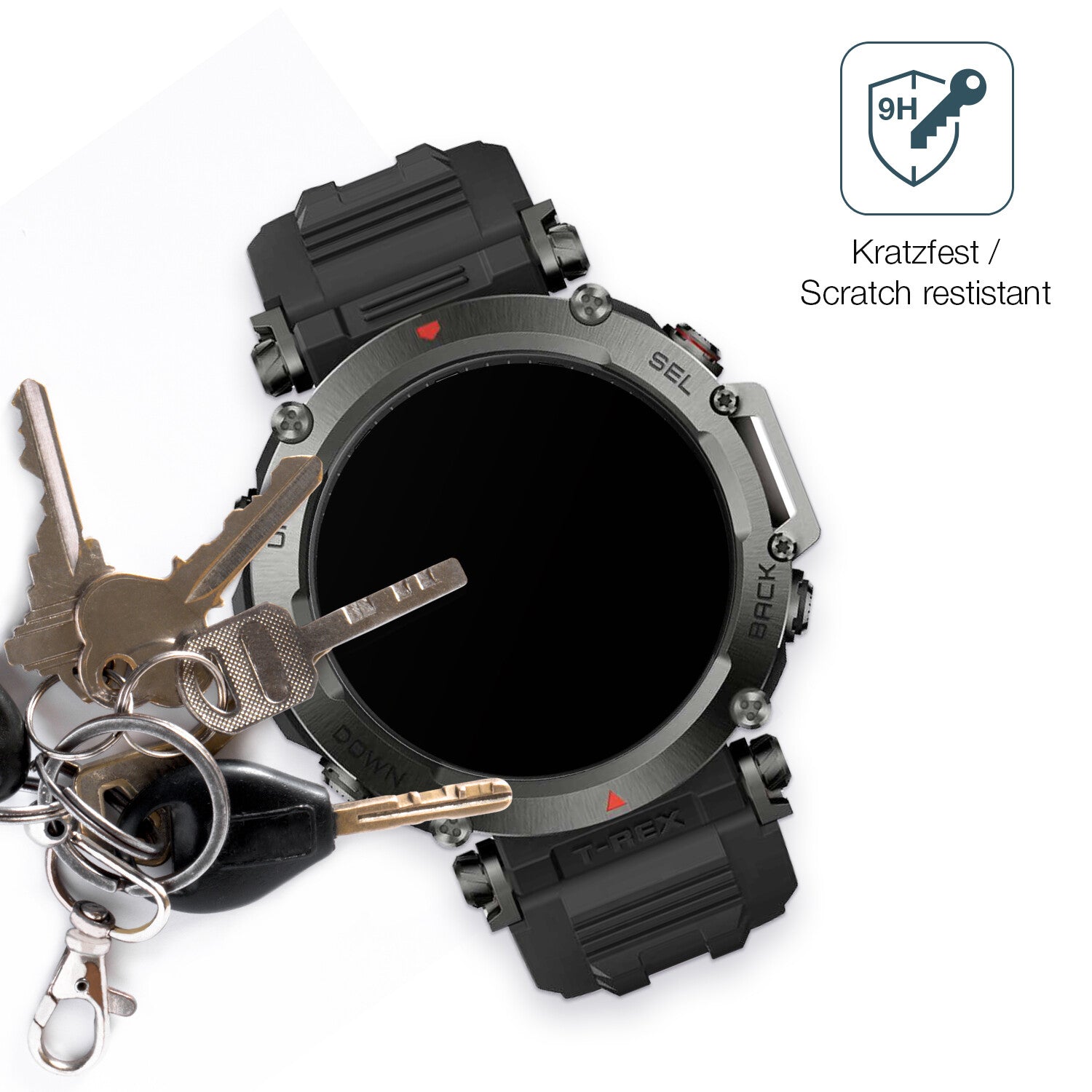 dipos Displayschutz für Amazfit T-Rex Ultra, mattierte Oberfläche, robuste Festigkeit und perfekte Passform