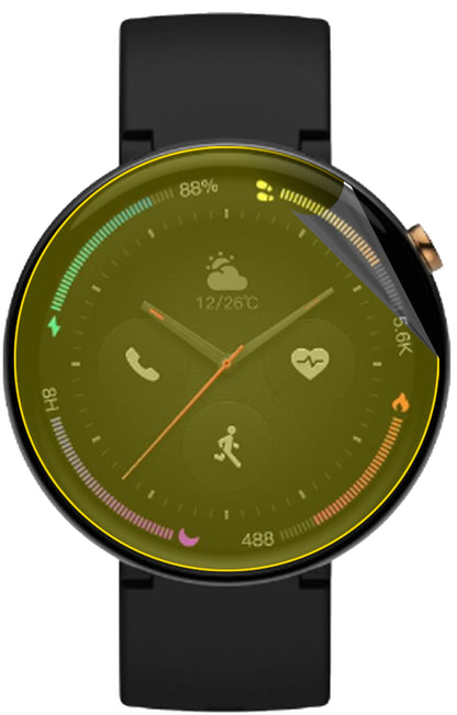 dipos Displayschutz für Amazfit Verge 2, transparente Oberfläche, geringe Dicke und perfekte Passform
