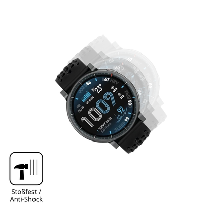 Schutz gegen Kratzer auf dem Amazfit Active Max Glas durch Schlüssel oder Ähnliches