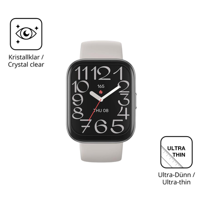 Dünne und klare Folie passend zugeschnitten für Amazfit Bip 5 Unity