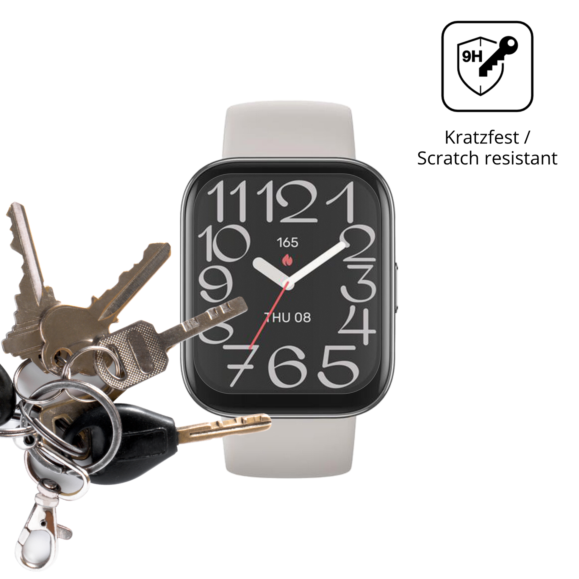 dipos Displayschutz für Amazfit Bip 5 Unity, mattierte Oberfläche, robuste Festigkeit und perfekte Passform