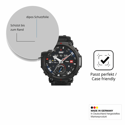 2x Screen Protector for Amazfit T-Rex 3 Pro matte Flexible Glass 9H dipos