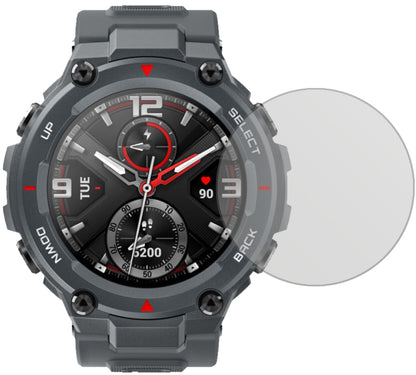 AmazfitT-Rex Smartwatch mit aufgebrachter dipos Displayschutzfolie, die lästige Fingerabdrücke minimiert