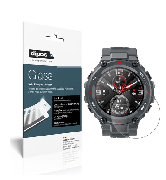 Screen Protector for Amazfit T-Rex Smartwatch matte Flexible Glass 9H dipos