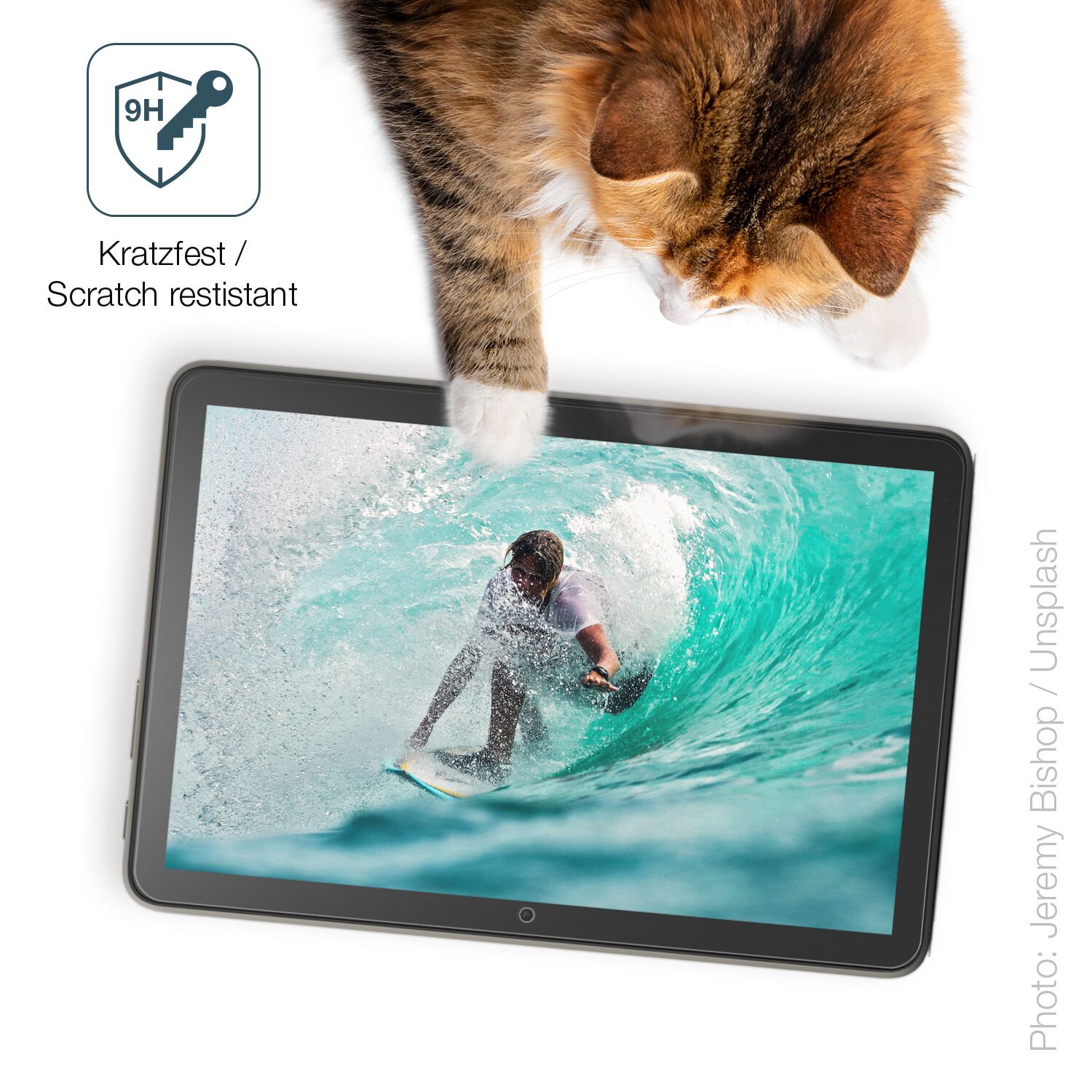 dipos Displayschutz für Amazon Fire HD 8 Plus (2022), mattierte Oberfläche, robuste Festigkeit und perfekte Passform