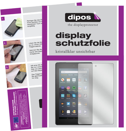 1x Schutzfolie klar für Amazon Fire 7 Tablet 9. Generation (2019) Display-Schutzfolie