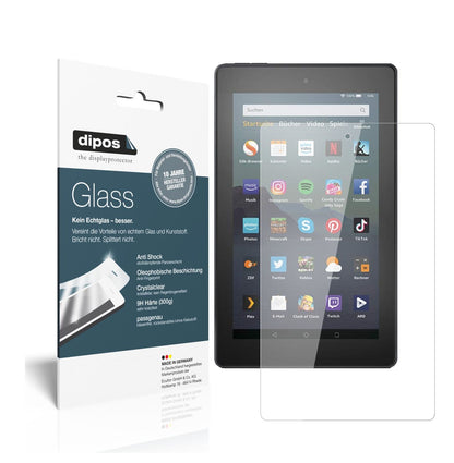 dipos 1x 9H Clear Screen Protector for Amazon Fire 7 Tablet 9. Gen. (2019)