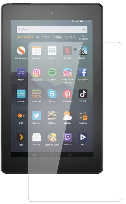 dipos 1x 9H Clear Screen Protector for Amazon Fire 7 Tablet 9. Gen. (2019)