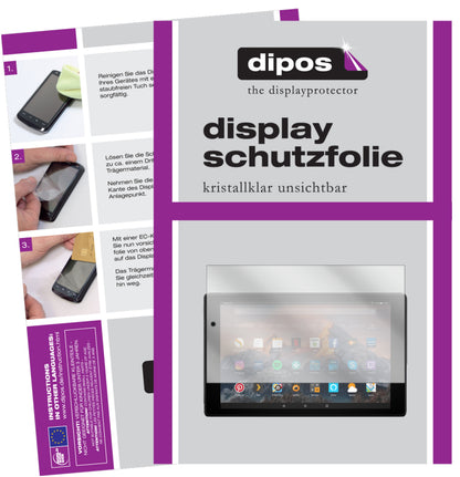 2x Schutzfolie klar für Amazon Fire HD 10 (2019) Display-Schutzfolie