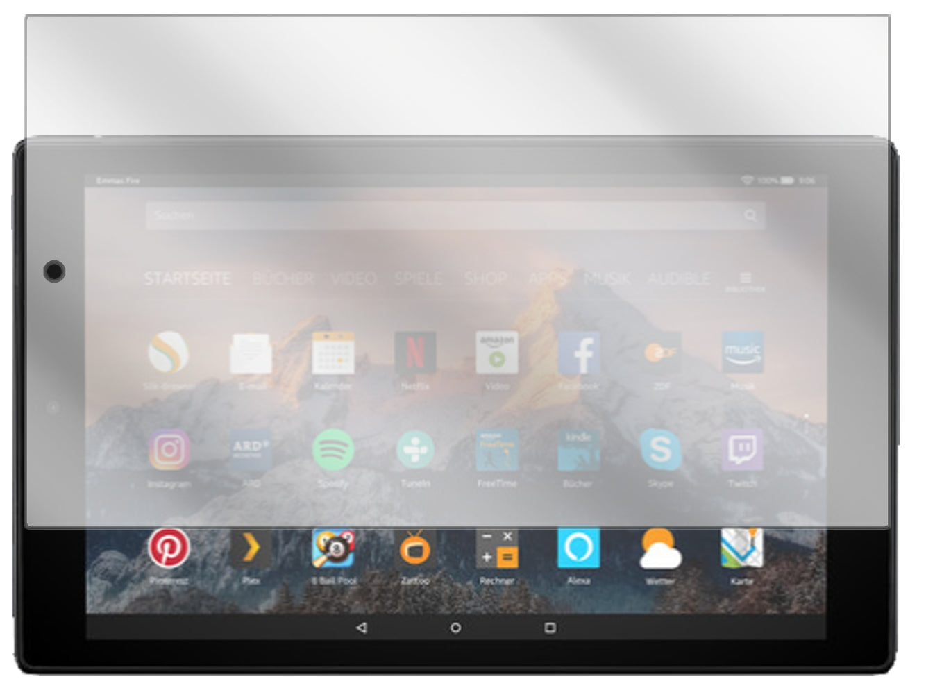 2x Schutzfolie klar für Amazon Fire HD 10 (2019) Display-Schutzfolie